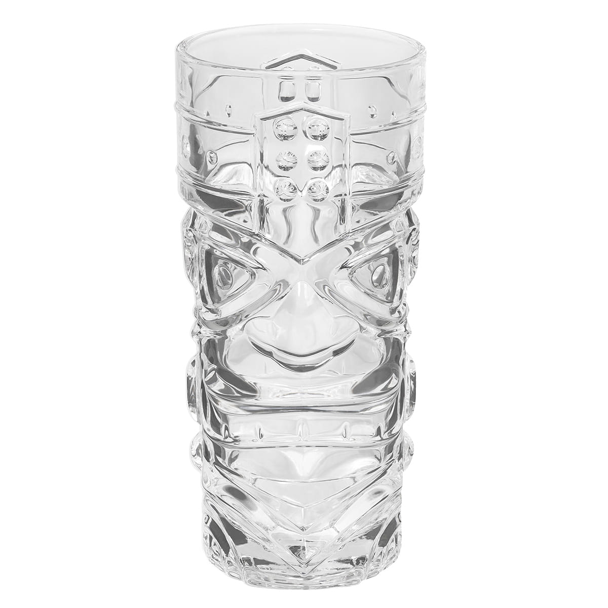 Tiki Becher aus Glas mit Maori Motiv